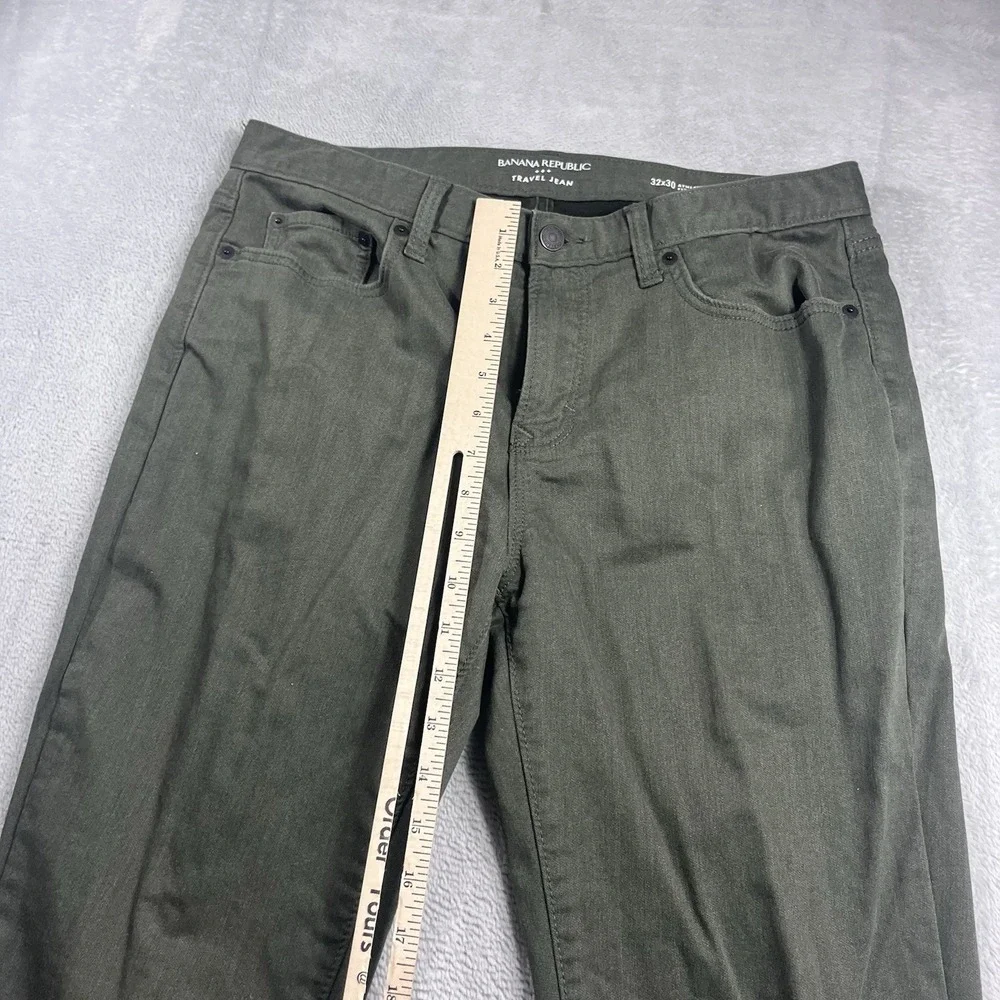 Banana Republic Travel Jean Athletic Fit‎ Jeans Mens Size 32x28* Green